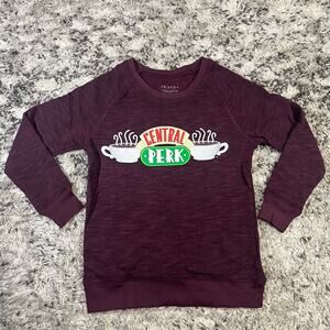 Friends The Television Series Sweater Womens sz S Maroon Central Park New